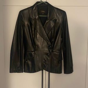 Cole Haan Collection Women’s Black Lambskin Jacket, Size 6